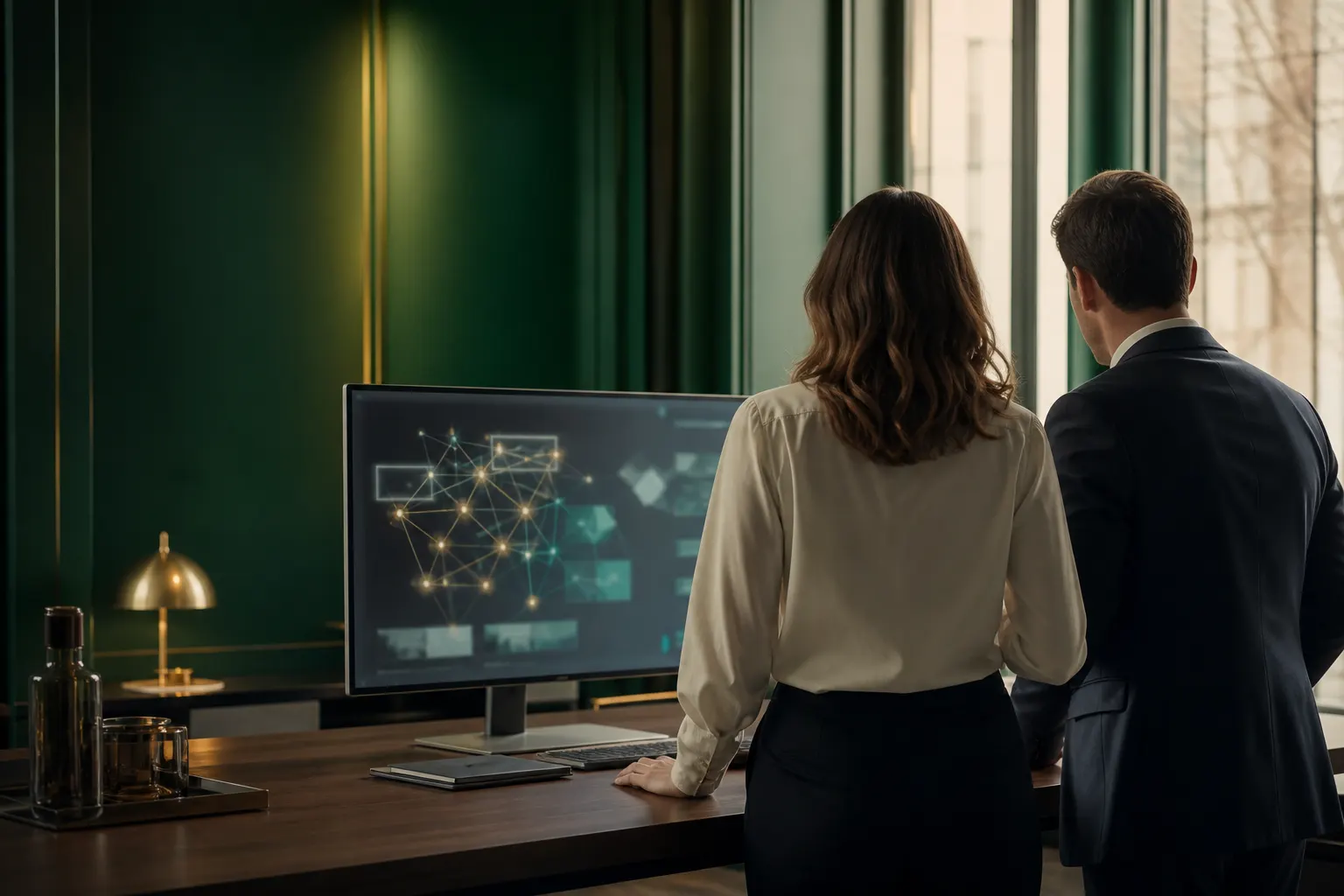 Expertise holding numérique — équipe AQUILIS analysant une architecture de contenu
